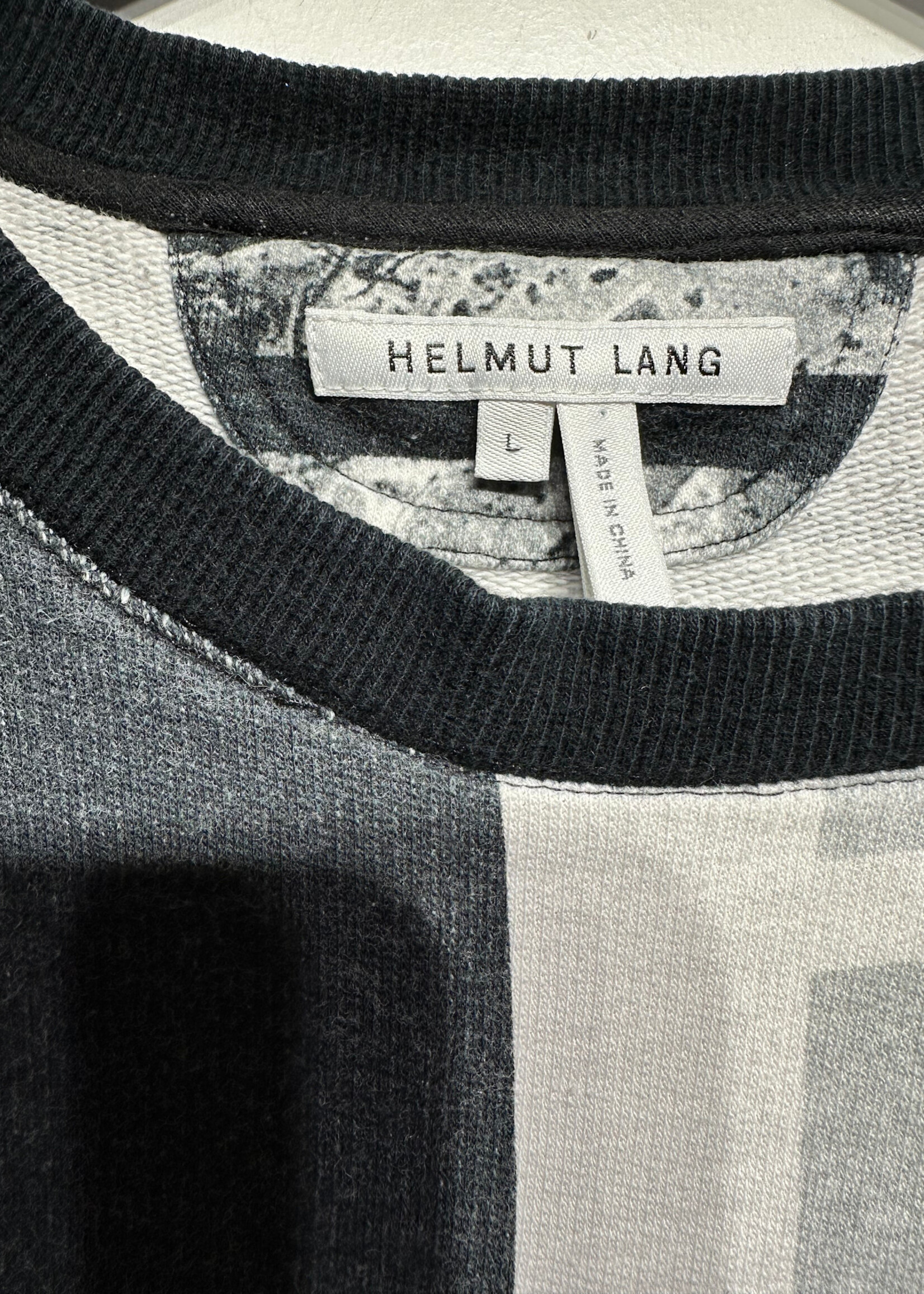 Helmut Lang Striped Crewneck L