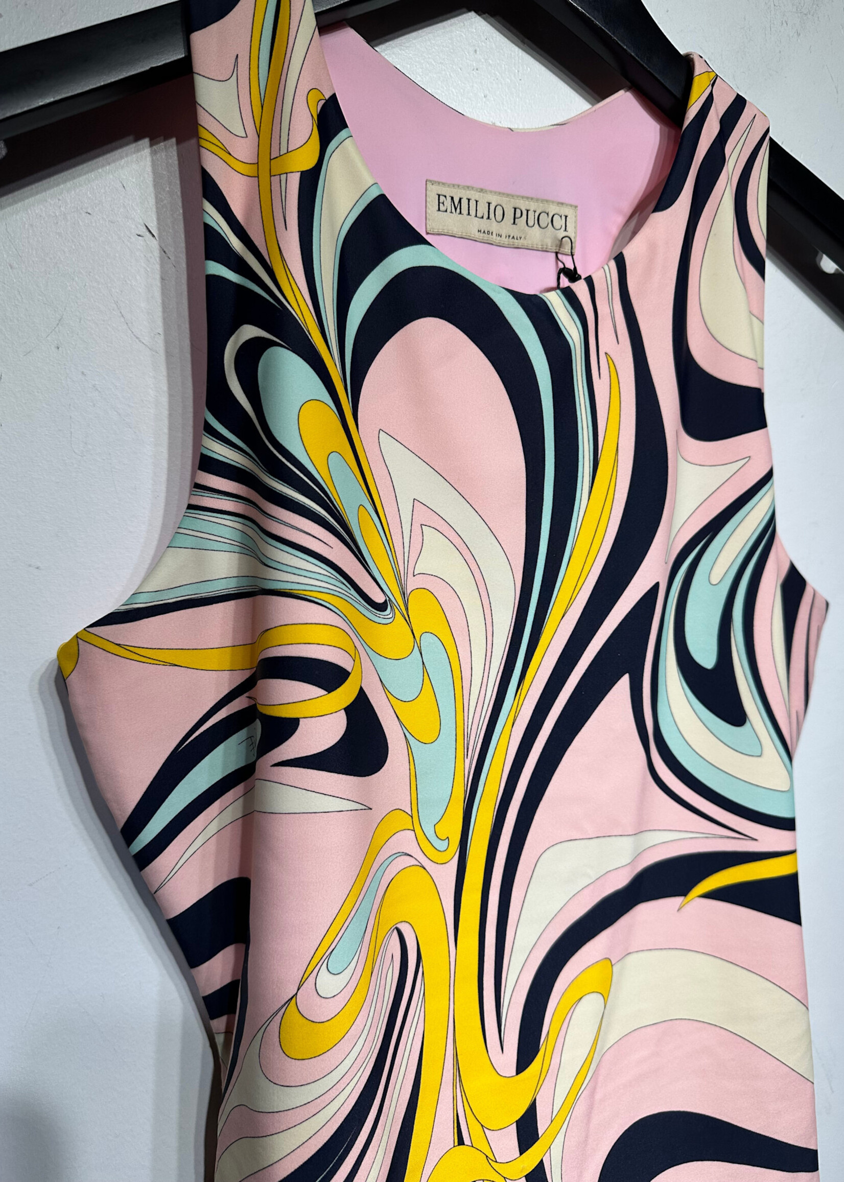 Emilio Pucci Pink Abstract Tank Fem M