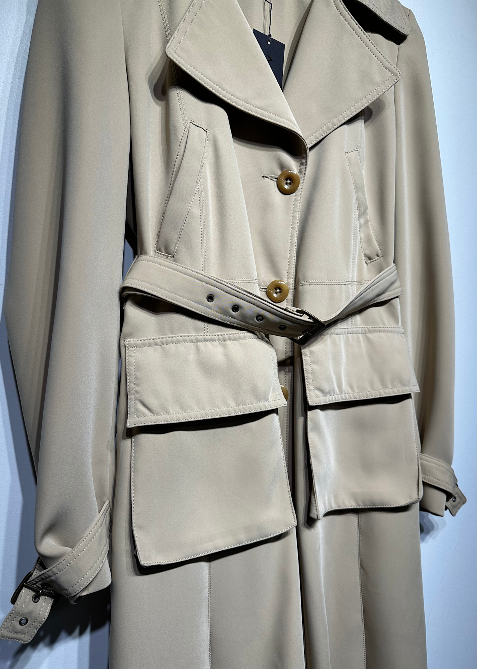Alice & Olivia Tan Trench Coat S