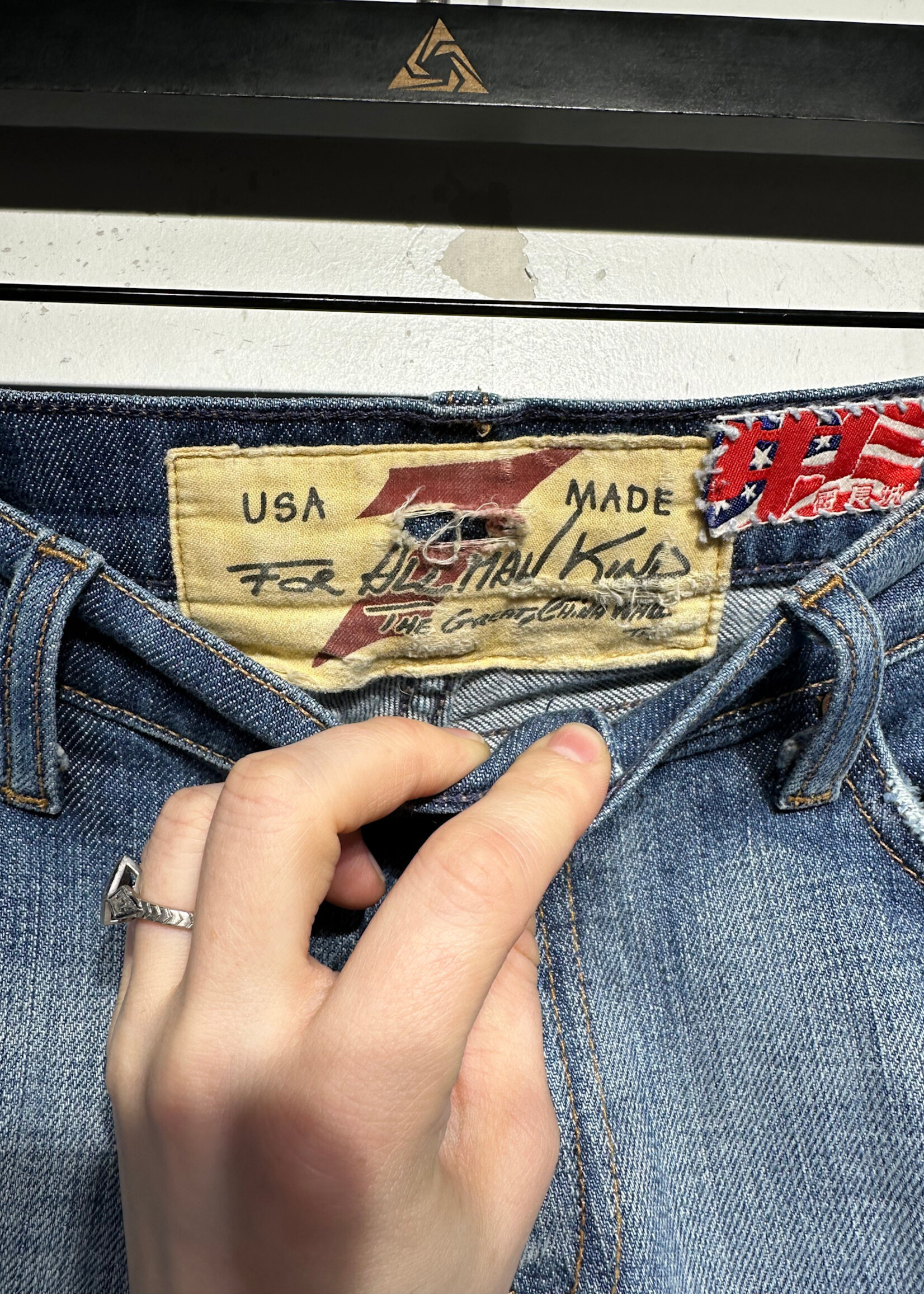7 For All Mankind Studded Bootcut Jeans Fem 31