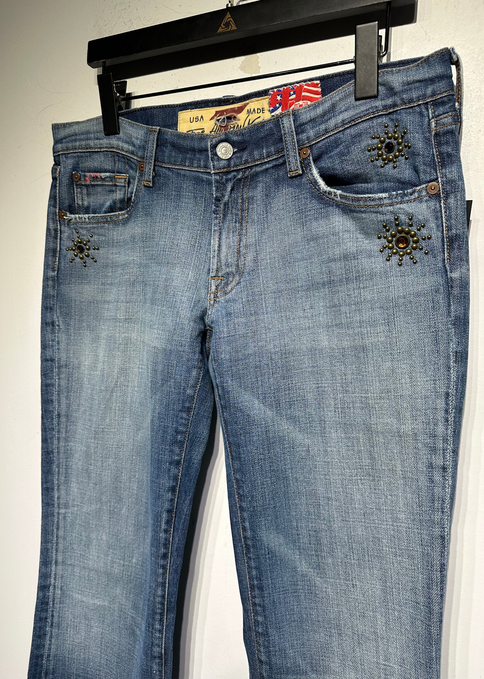 7 For All Mankind Studded Bootcut Jeans Fem 31