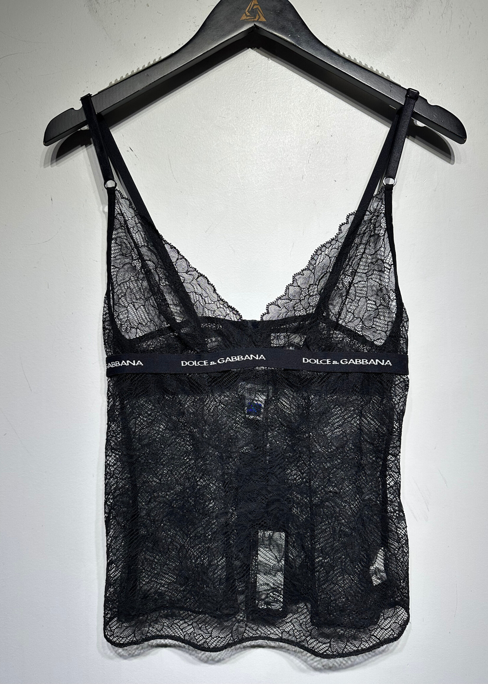 Dolce & Gabbana NWT Black Lace Tank L