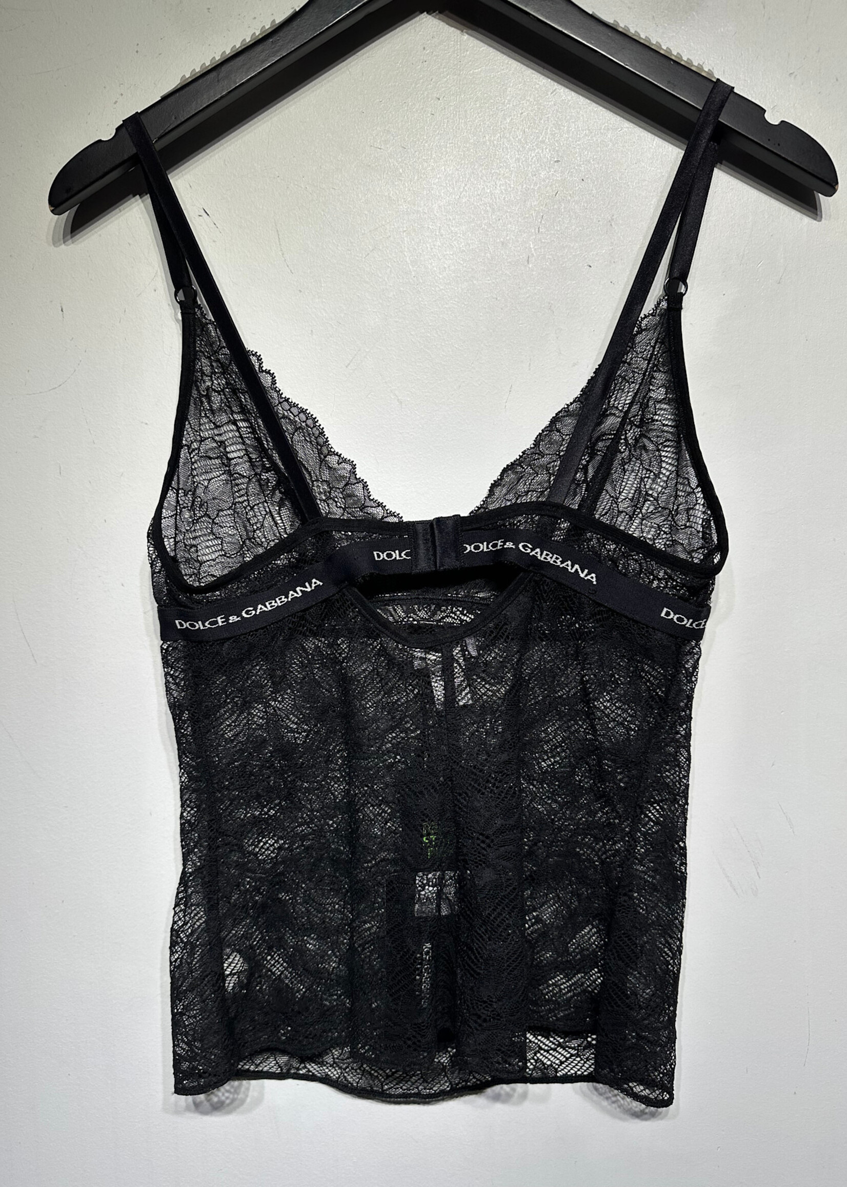 Dolce & Gabbana NWT Black Lace Tank L
