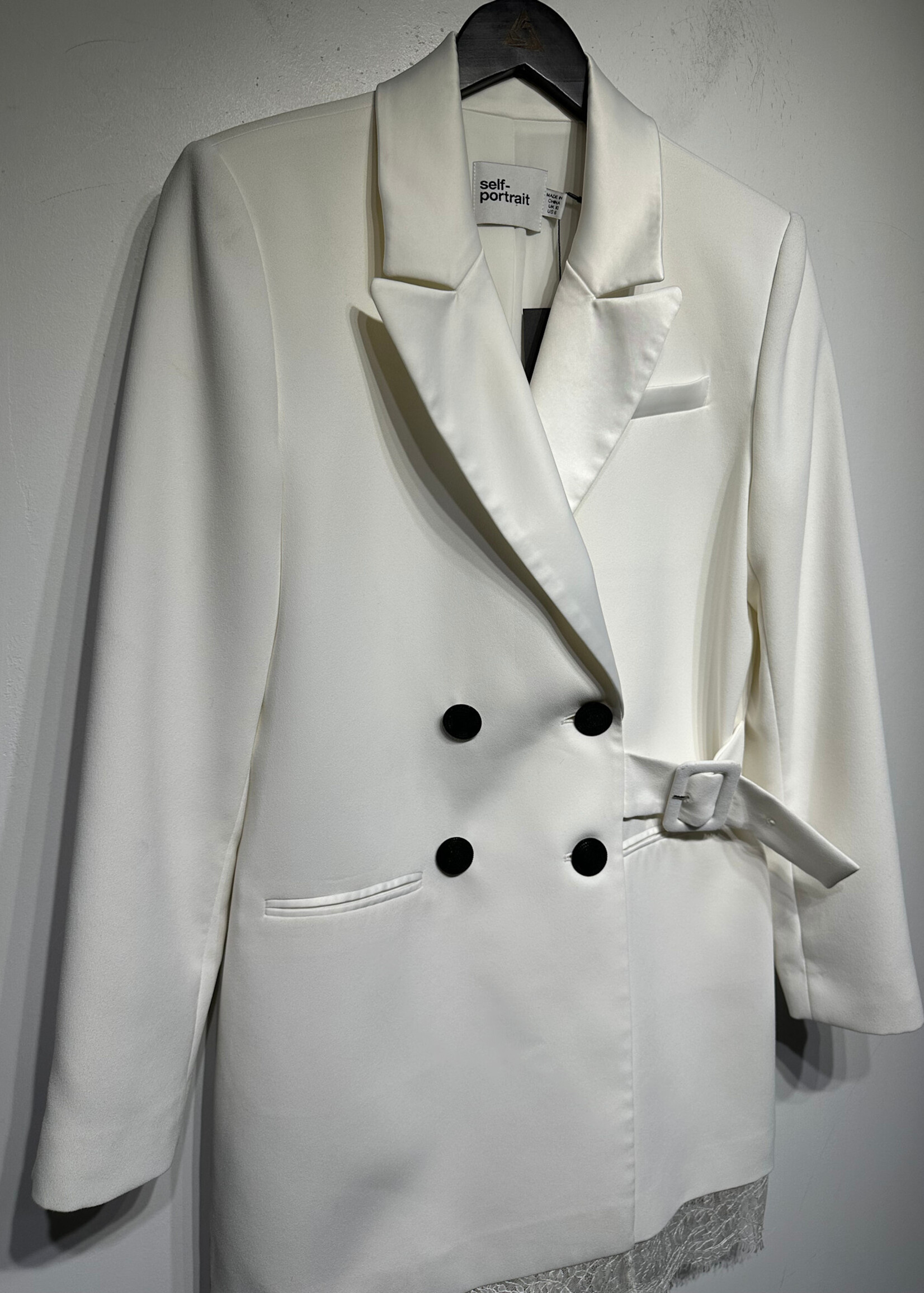 Self Portrait White Lace Trim Blazer (Retail: $600+) 6
