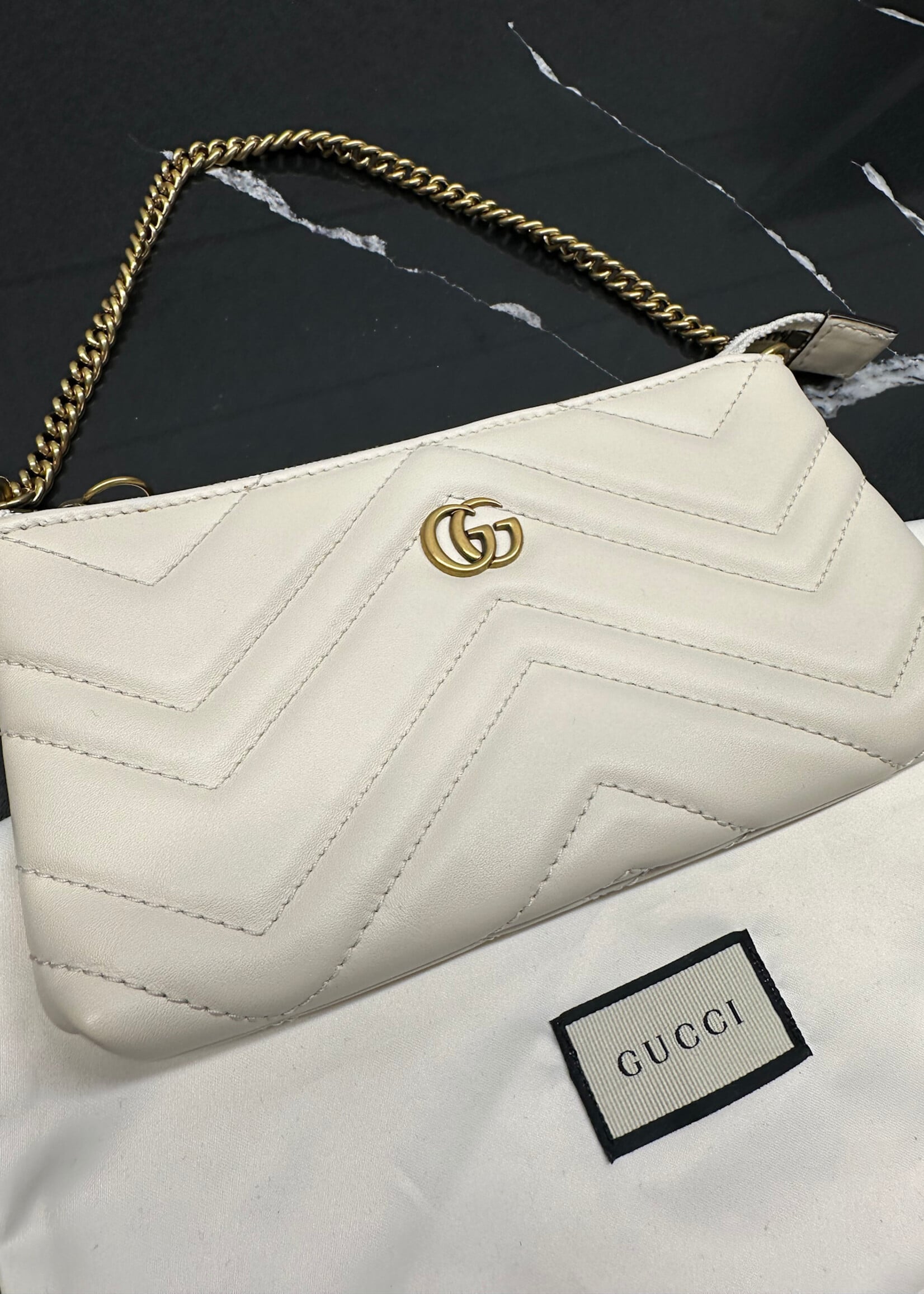 Gucci Marmont Matelasse Mini Chain Bag