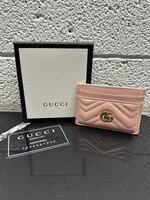 Gucci GG Marmont Card Holder Pink