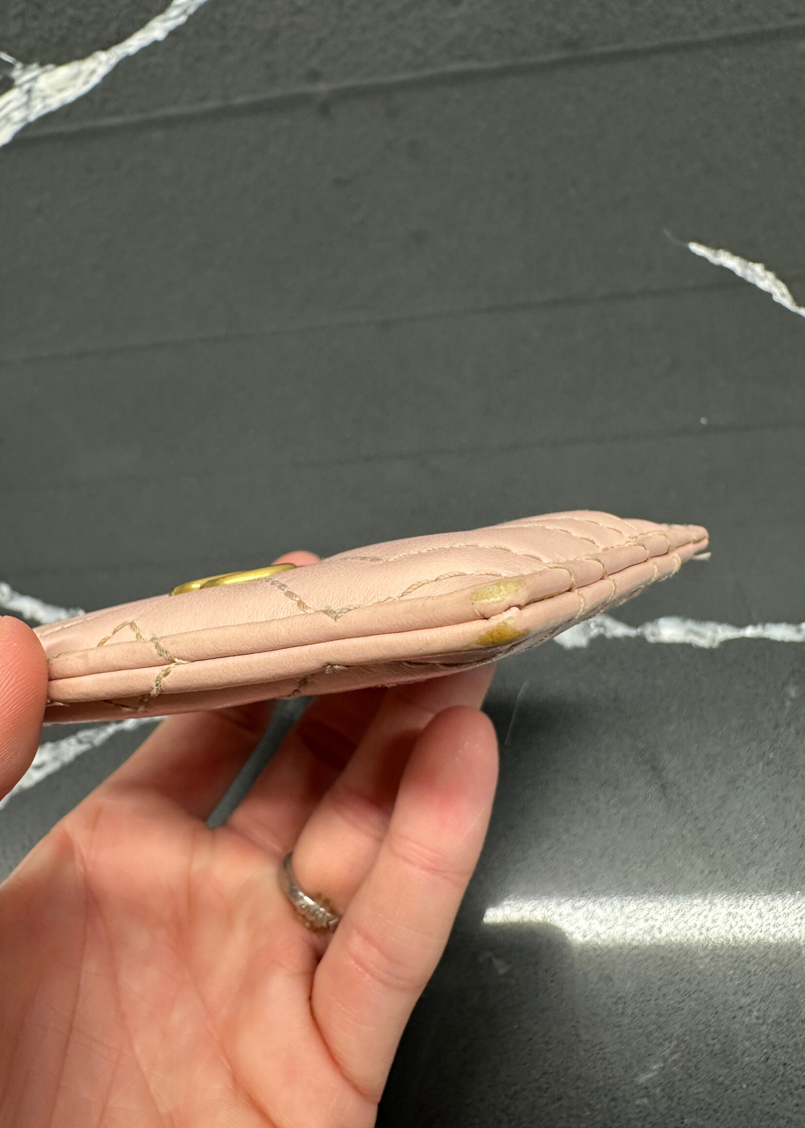 Gucci GG Marmont Card Holder Pink