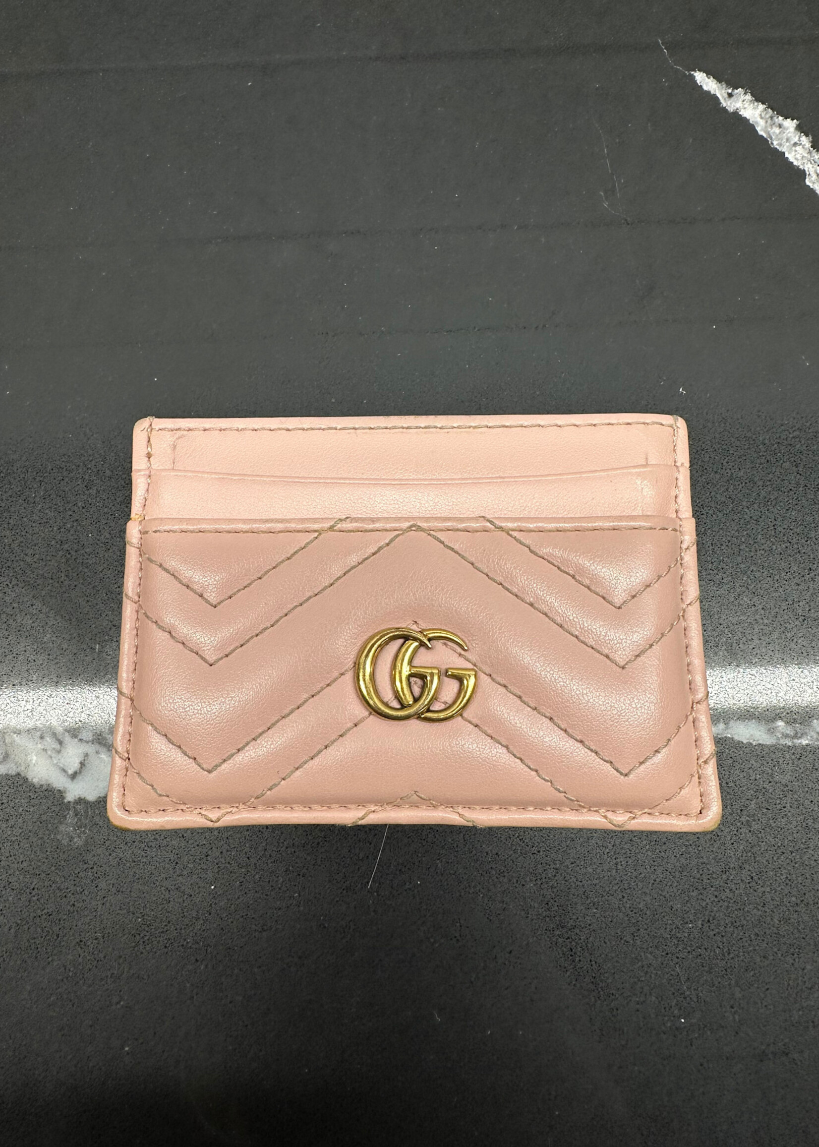 Gucci GG Marmont Card Holder Pink