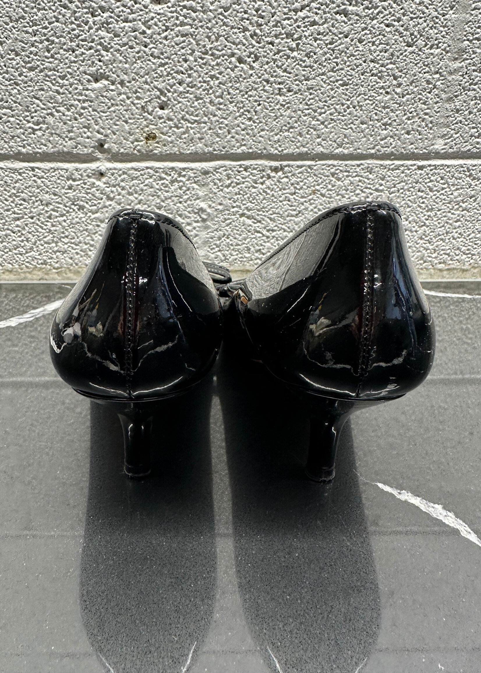 Prada Bow Detail Black Kitten Heel 6.5