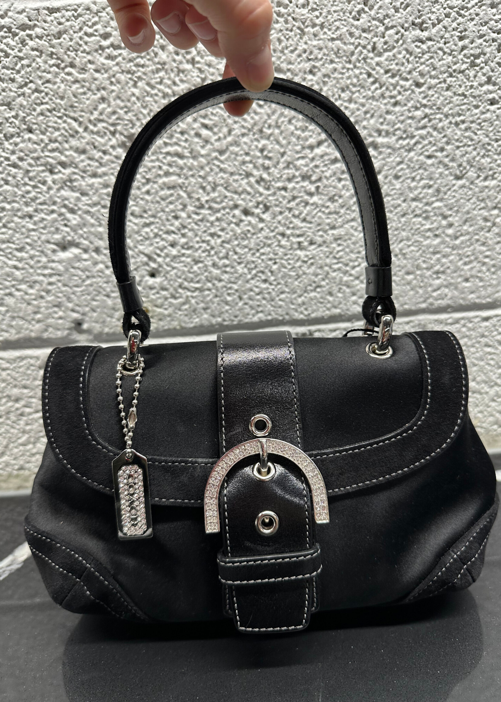 Coach Satin Y2K Madison Top Handle Purse