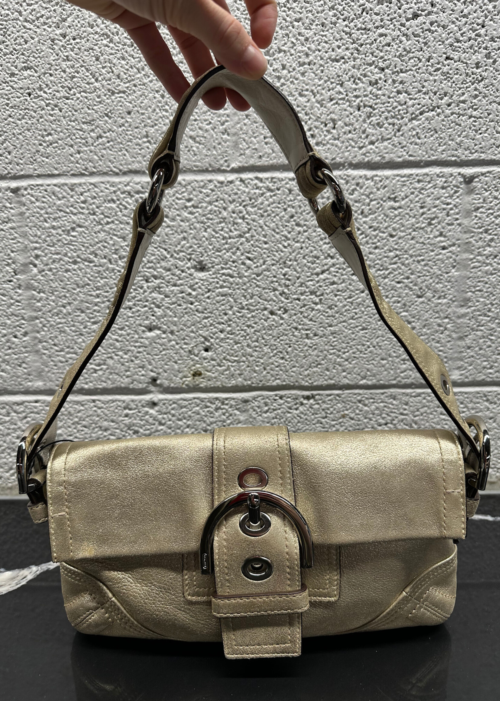Coach Gold Soho Y2K Shoulder Bag