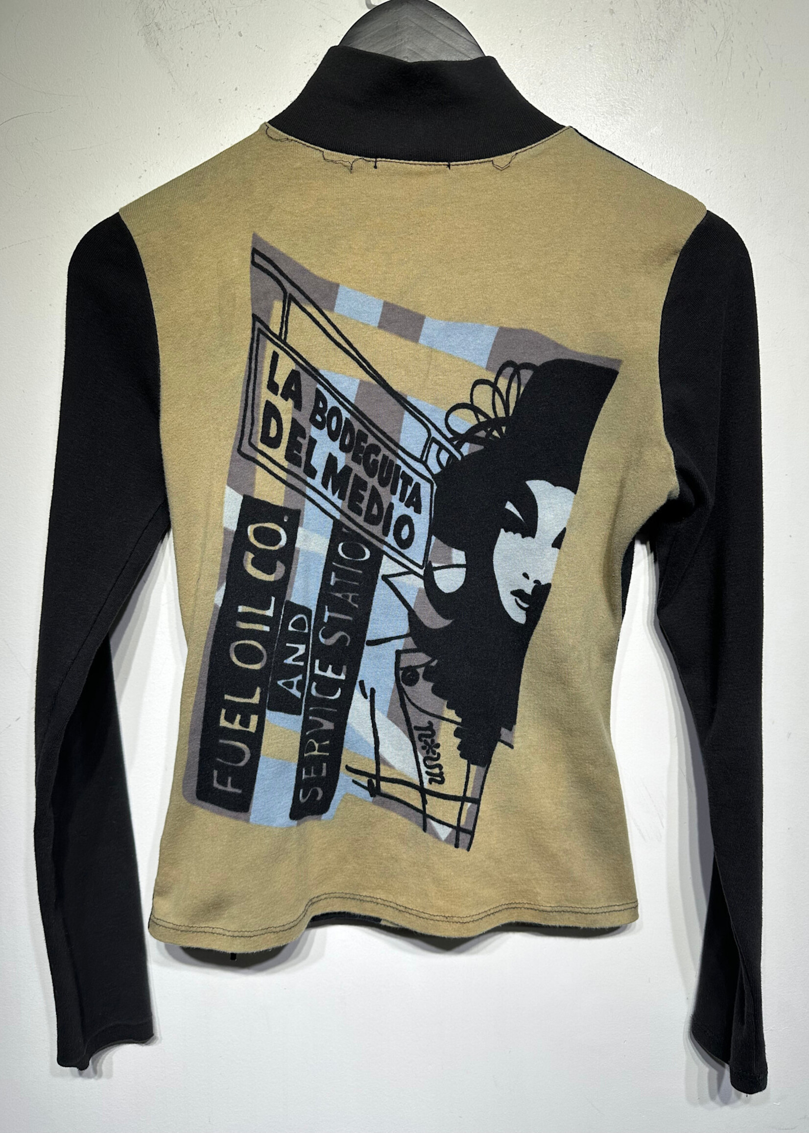 Noun Black Blue Lady Zip Up M AS IS