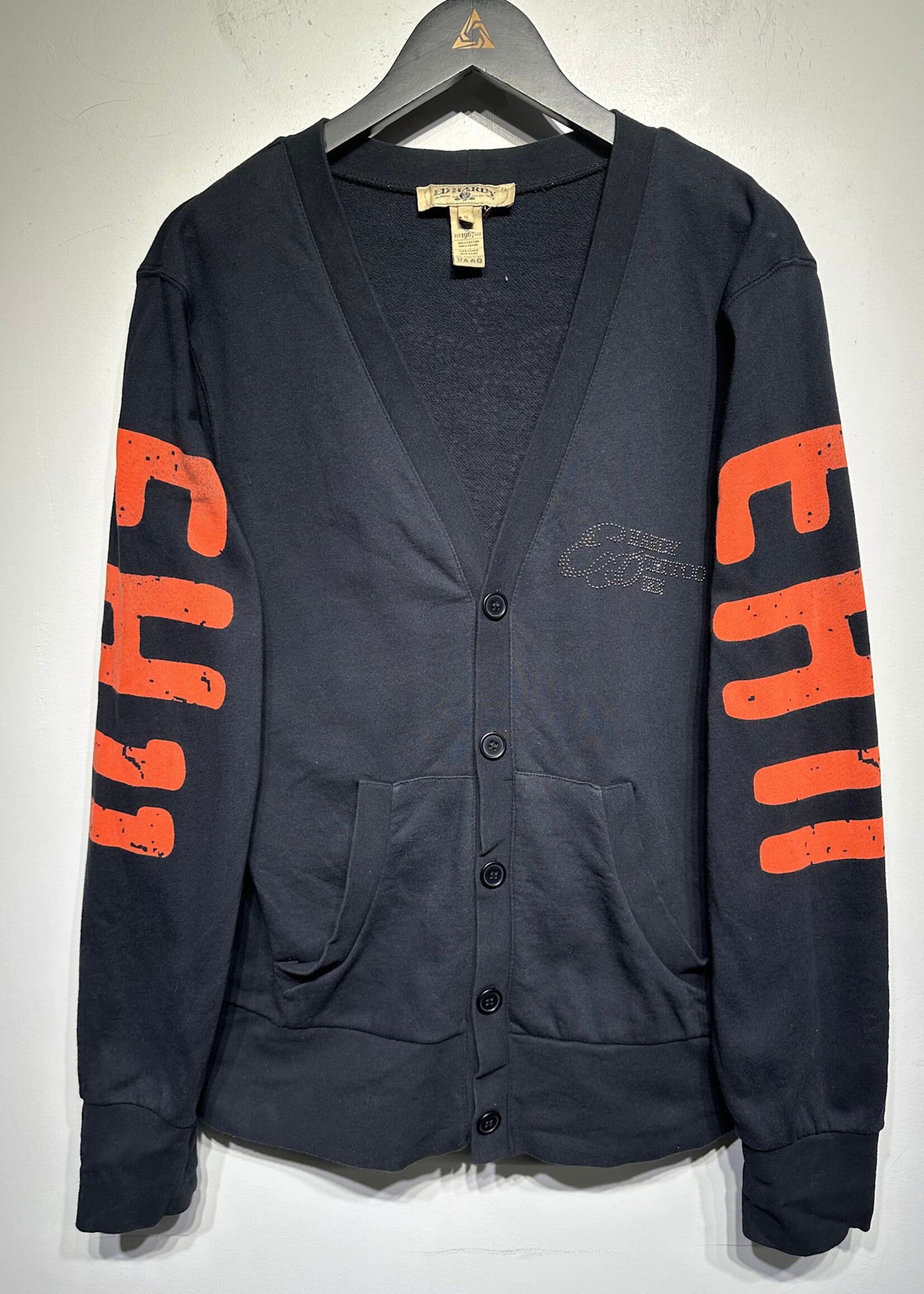 Ed Hardy Black Cardigan M