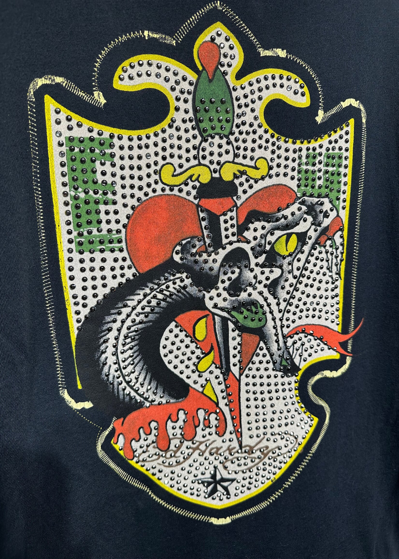 Ed Hardy Black Cardigan M