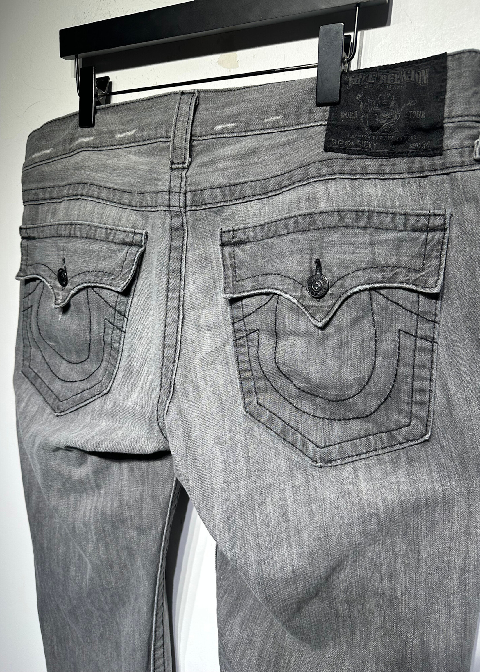 True Religion USA Grey Wash Jeans Masc 38