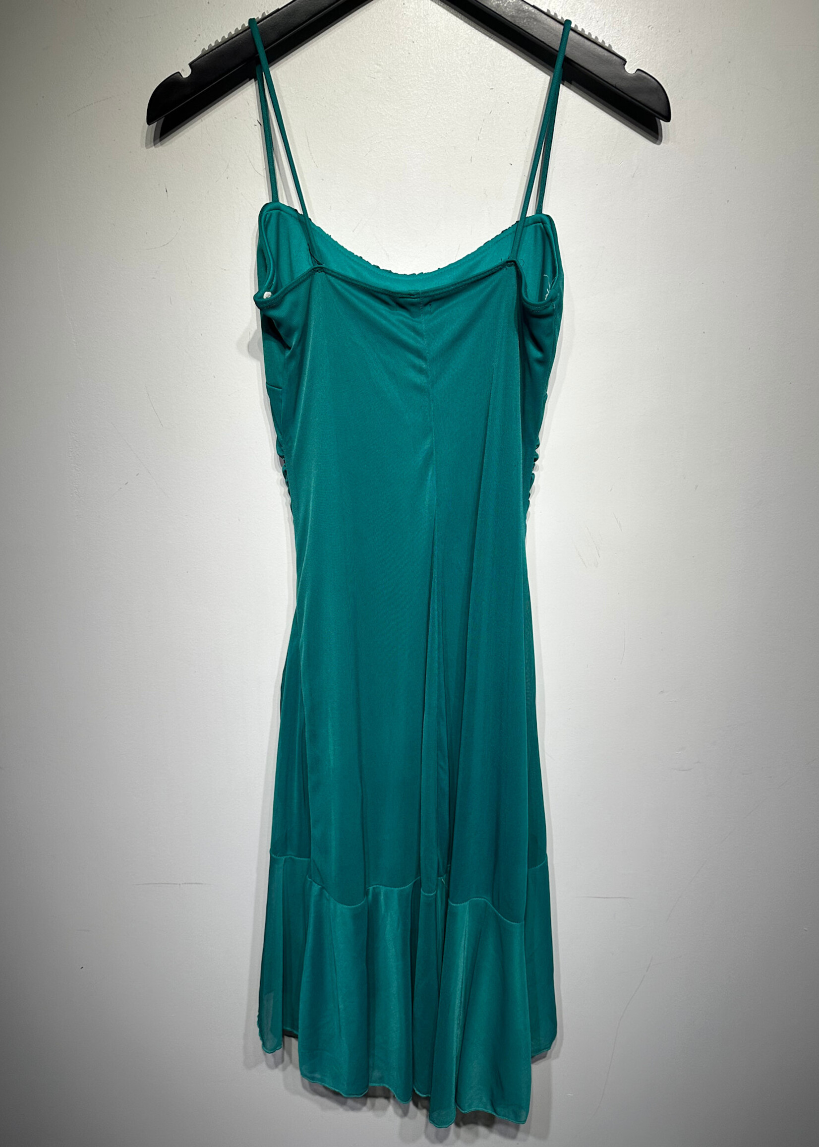 Ruby Rox Teal Ruched Dress M