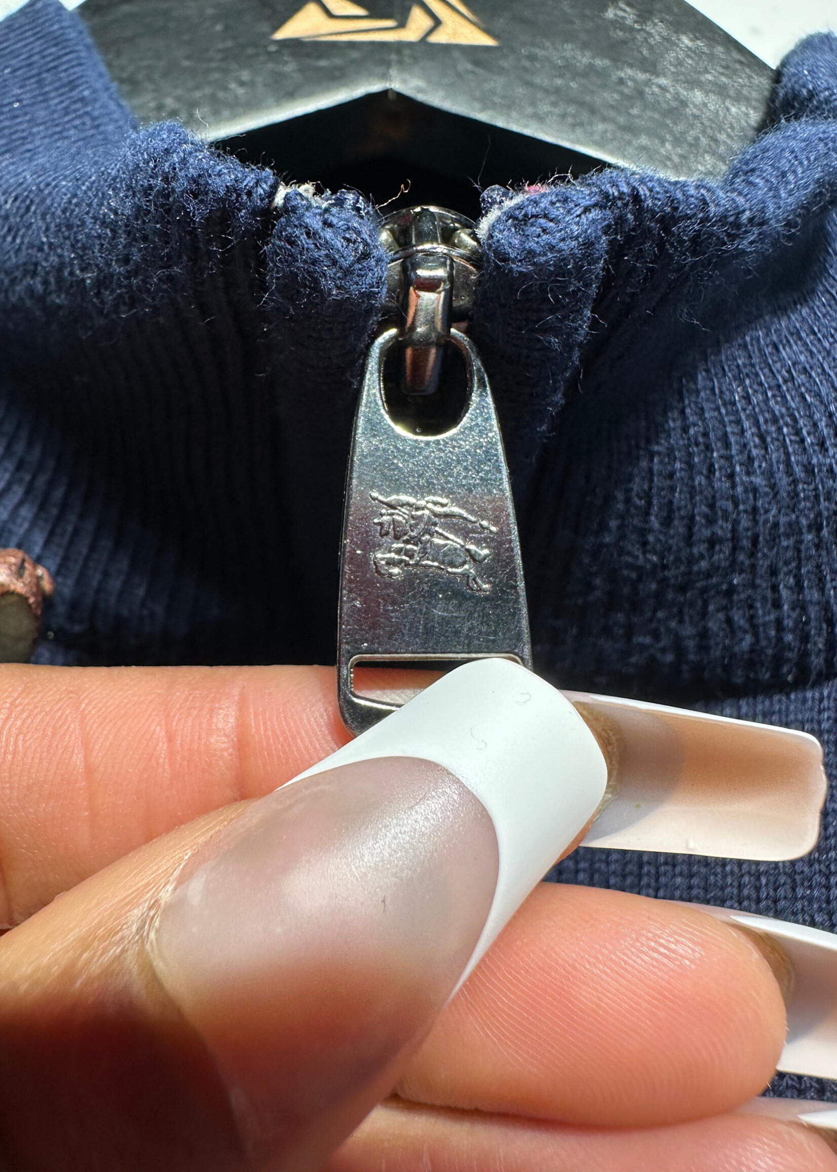 Burberry Navy Blue Q Zip 4T