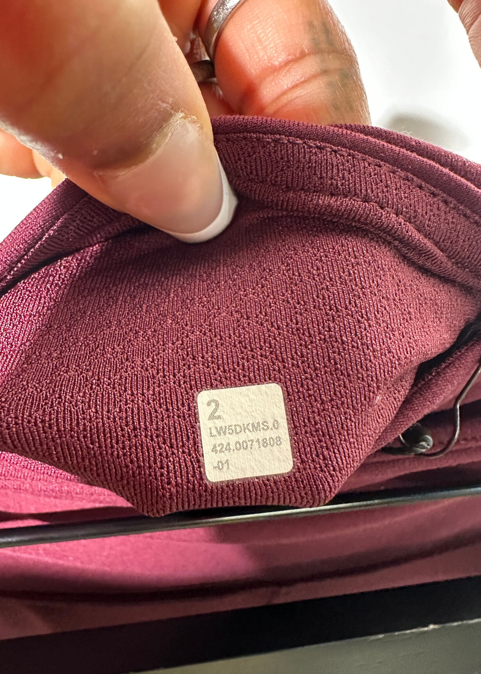 Lululemon Maroon Flare Legging 2/XS