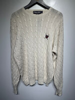 Polo Golf Tan Cable Knit Sweater L