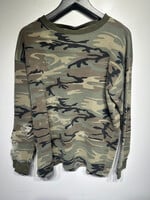 Vintage Distressed Camo Thermal XL