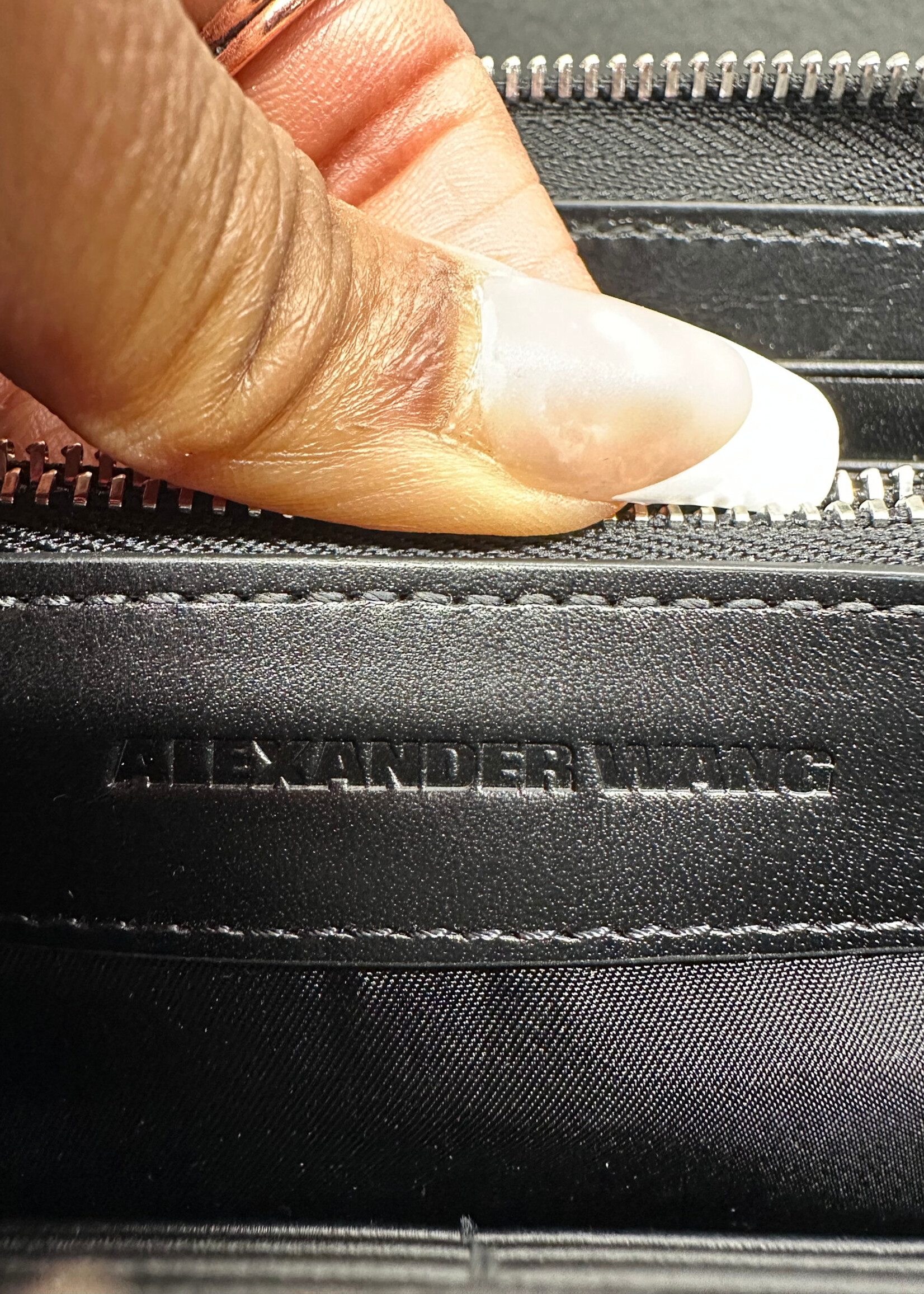 Alexander Wang Red Croc Wallet