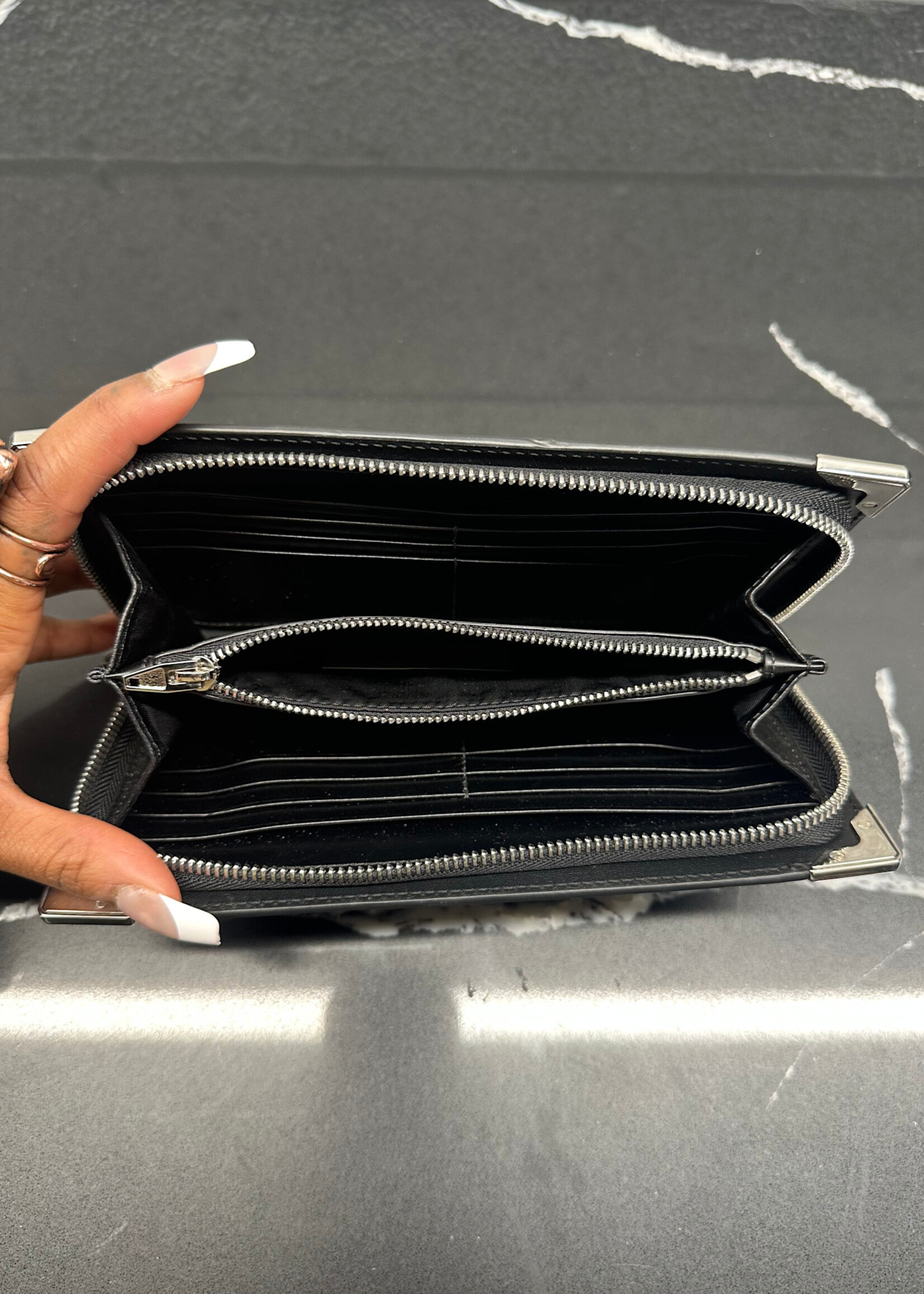 Alexander Wang Red Croc Wallet