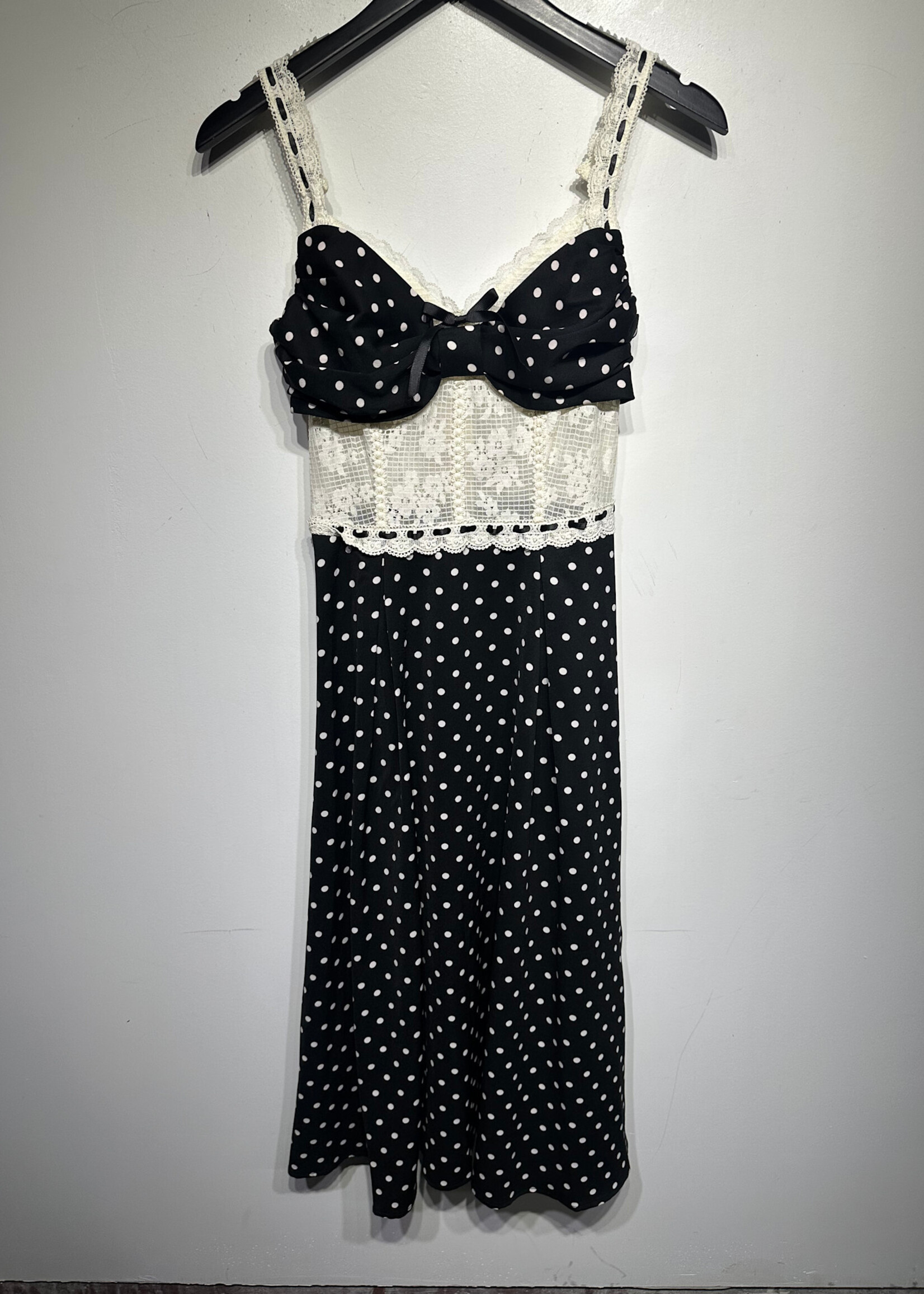 Lacemade Polka Dot Maxi Dress S