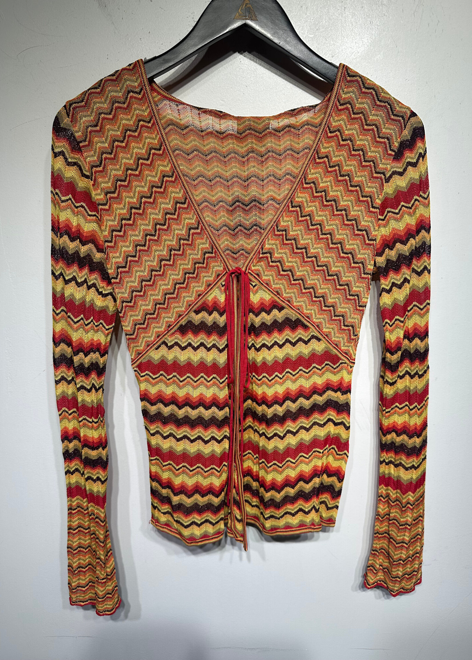 Karen Millen Orange Red Knit Cardigan S