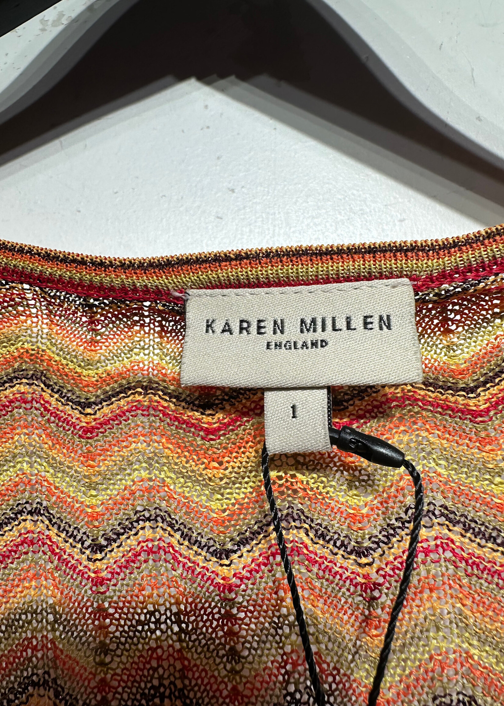 Karen Millen Orange Red Knit Cardigan S
