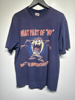 Vintage Taz What Part of No Tee XL AS IS
