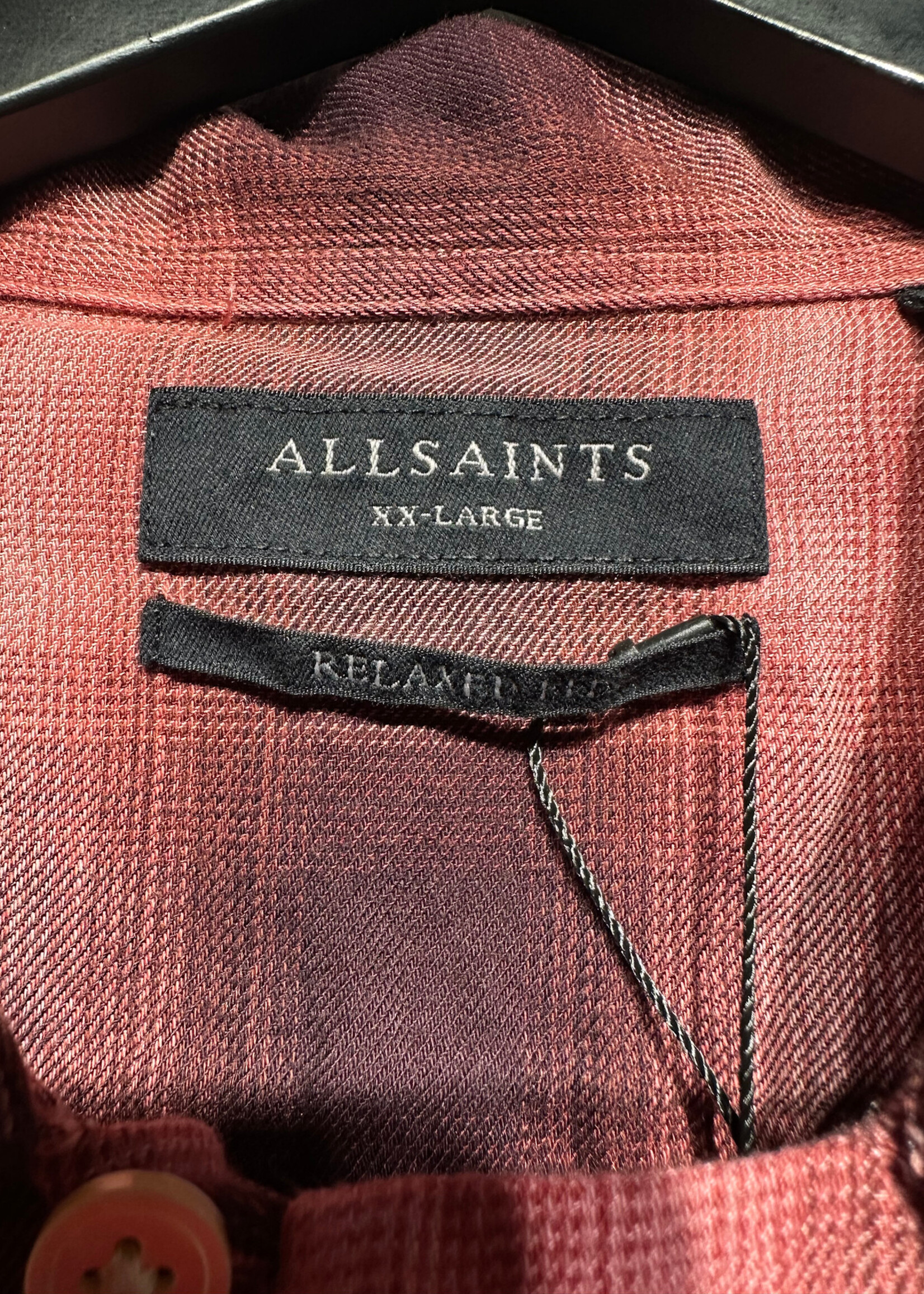 All Saints Salmon/brown Light B/U Flannel 2XL