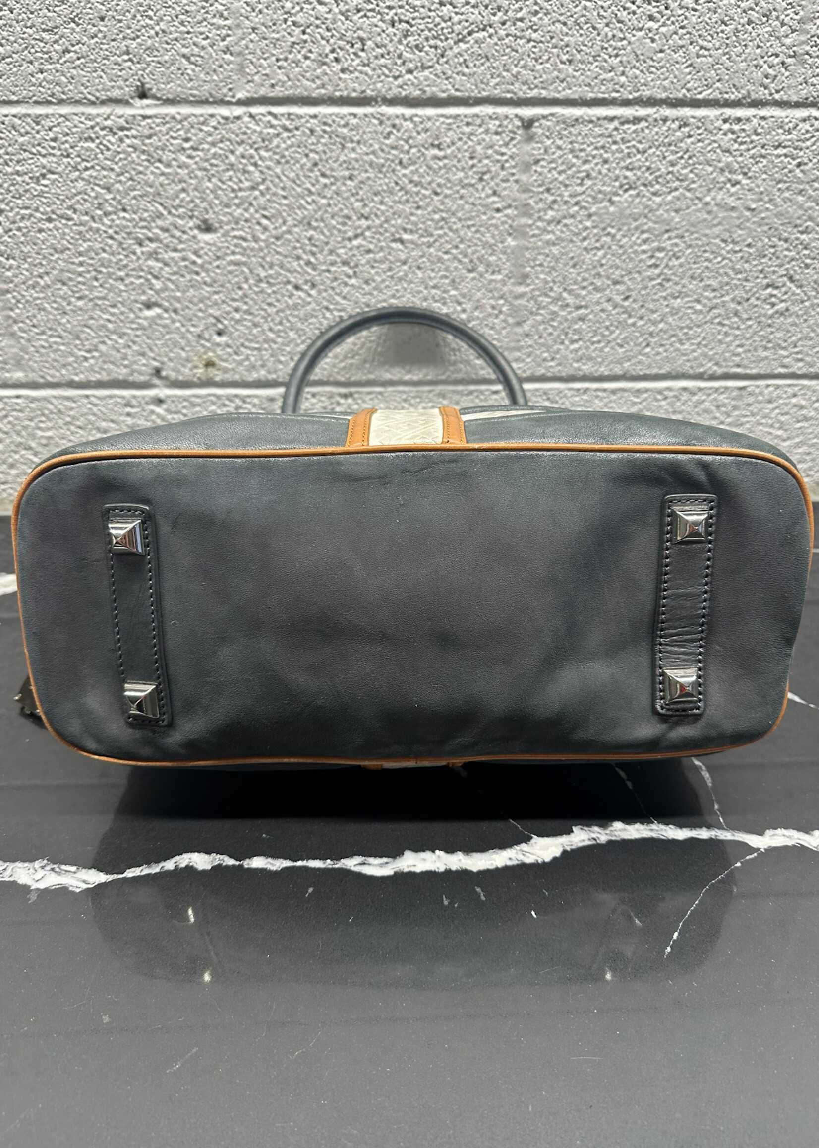 LAMB Gwen Stefani Grey Orange Suede Purse