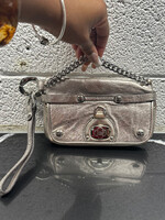 Juicy Couture Y2K Silver Chain Wristlet