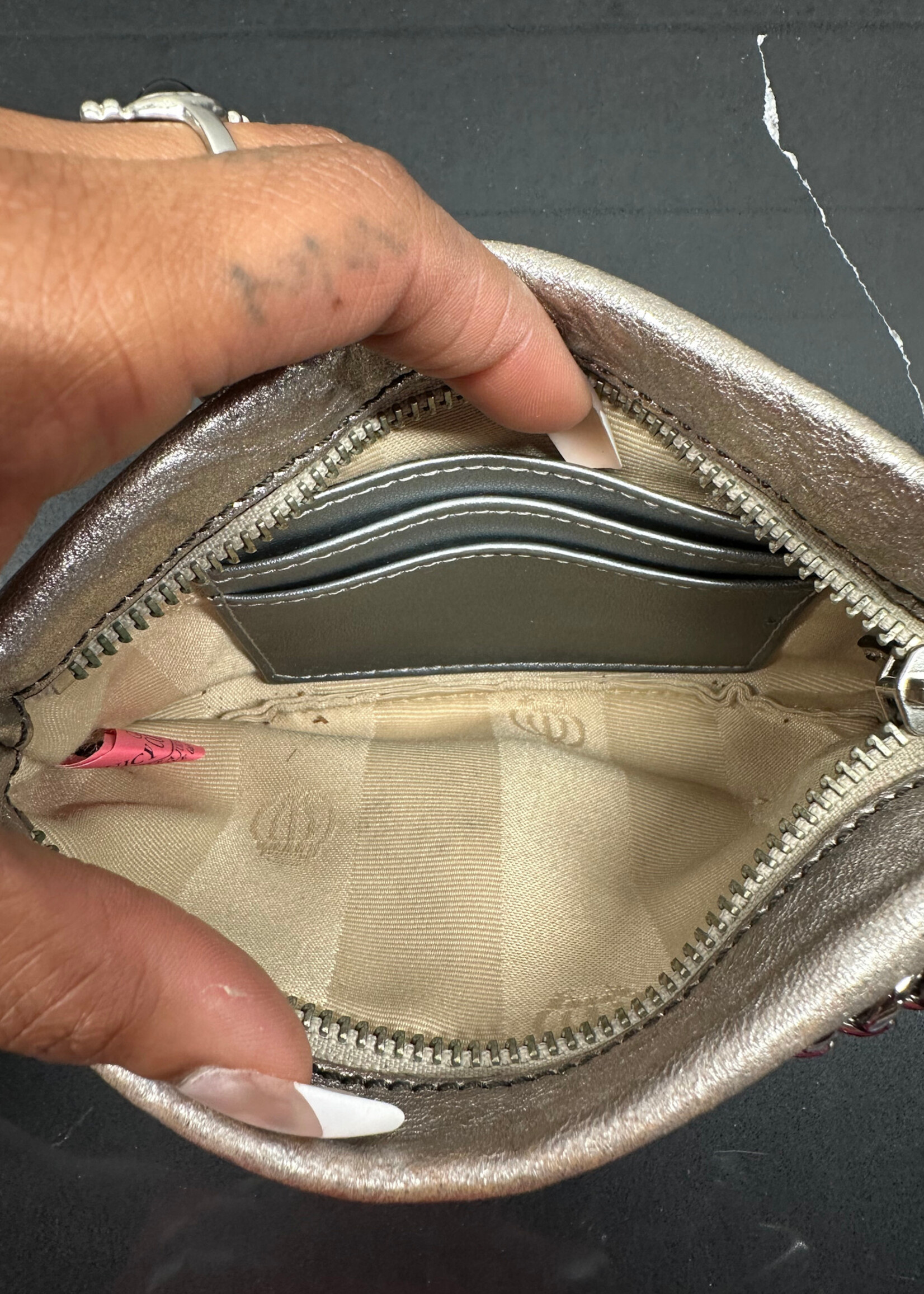 Juicy Couture Y2K Silver Chain Wristlet