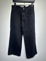 FP Black Double Knee Wide Leg Jeans 26 Fem