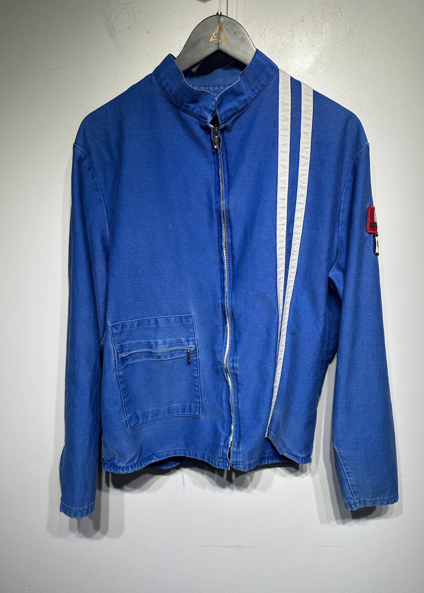 Worth Racing Blue and Double Striped Jacket L Fem