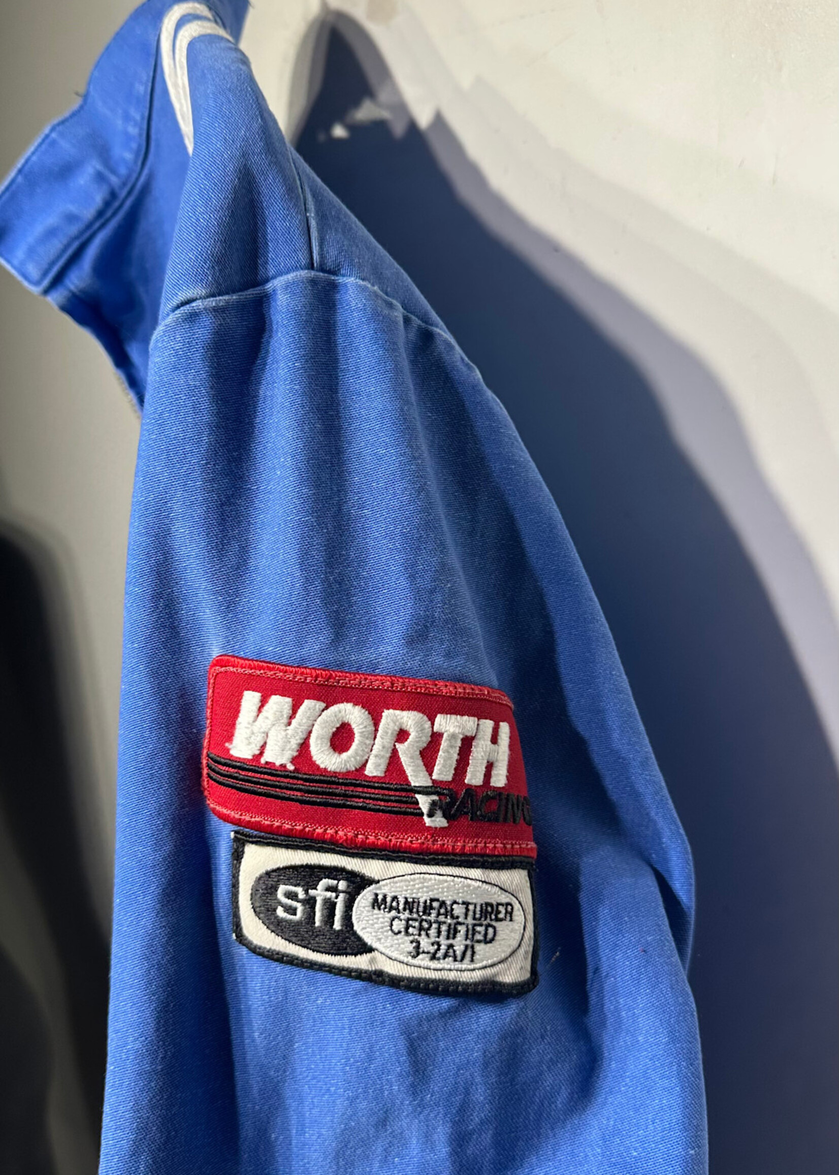 Worth Racing Blue and Double Striped Jacket L Fem