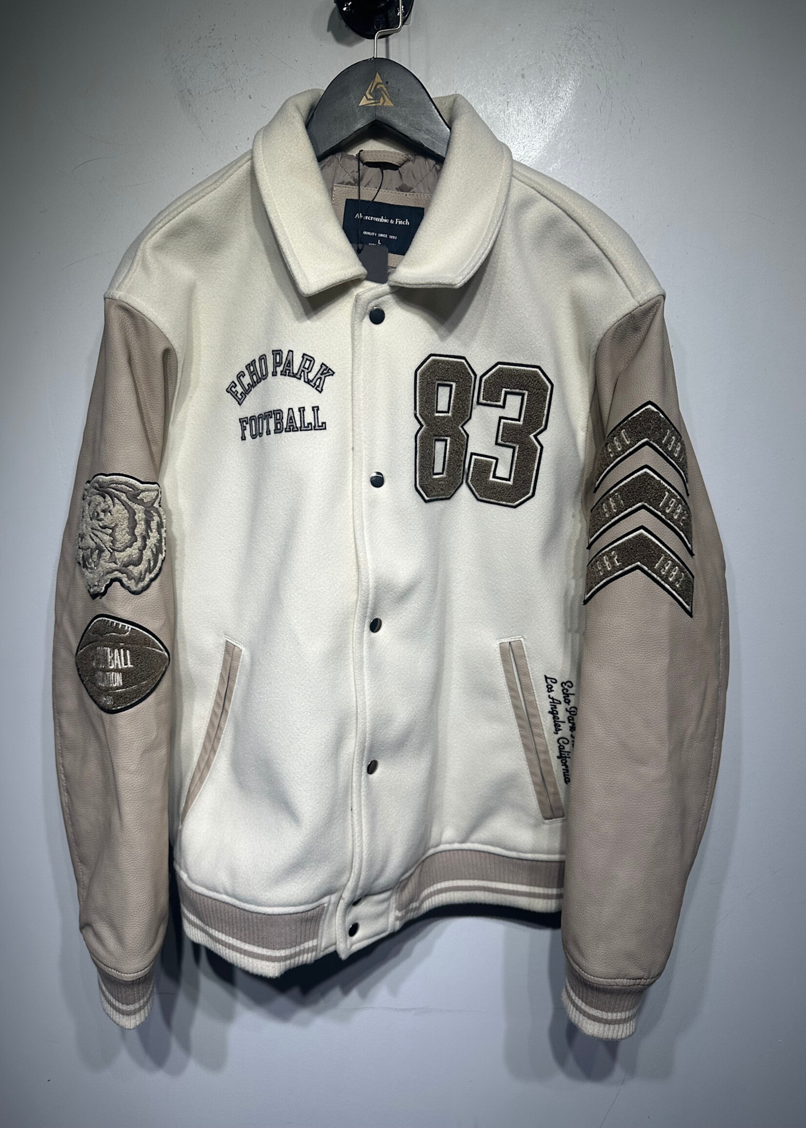 Abercrombie Echo Park Varsity Jacket L