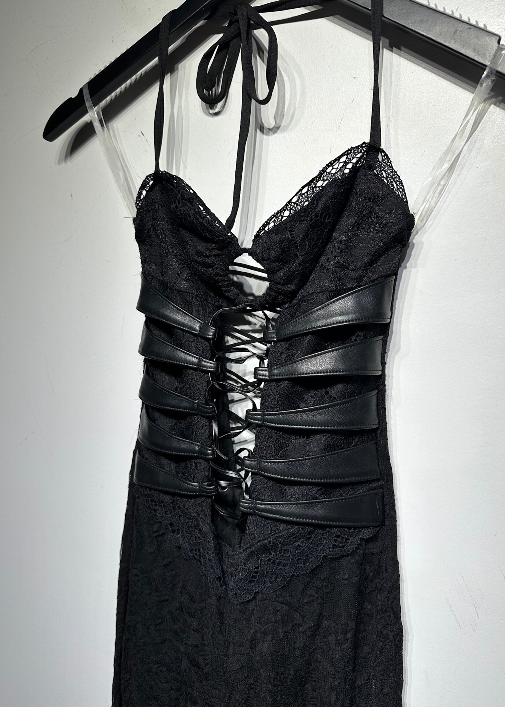 NWT OUTCAST BLACK LACE JUMPSUIT XS