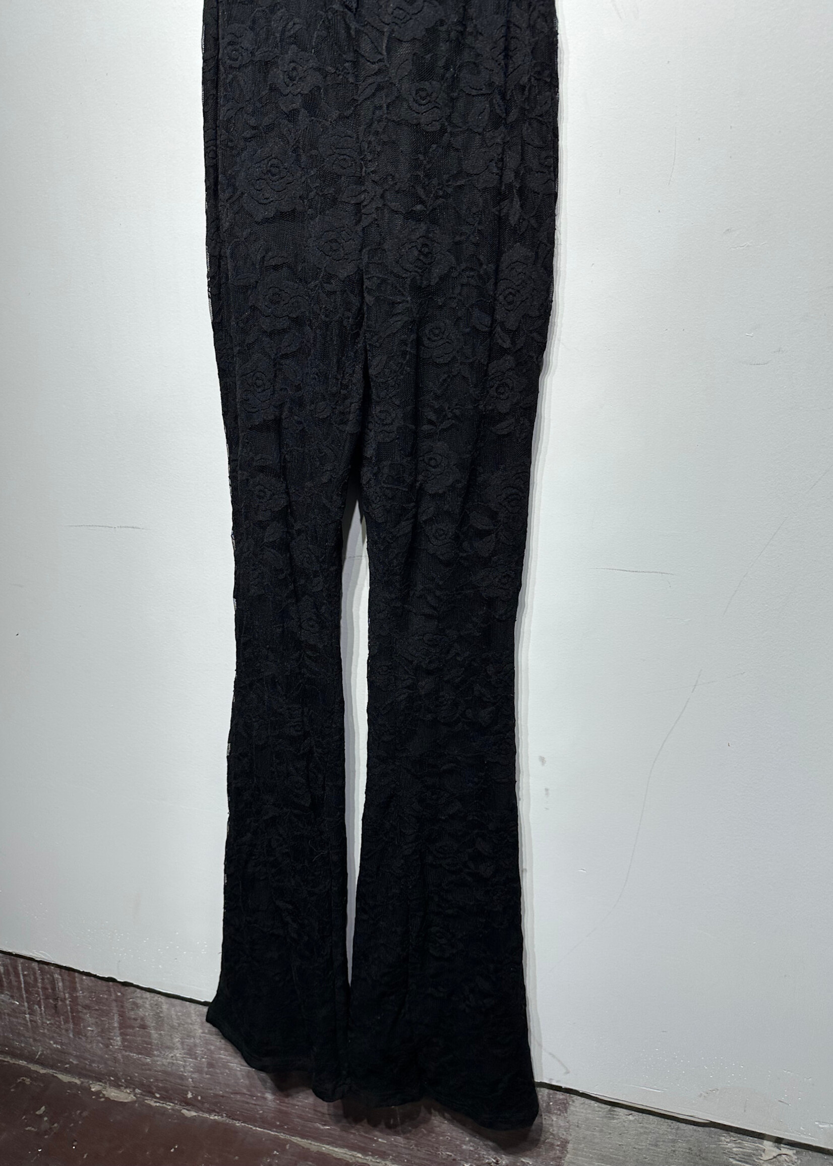 NWT OUTCAST BLACK LACE JUMPSUIT XS