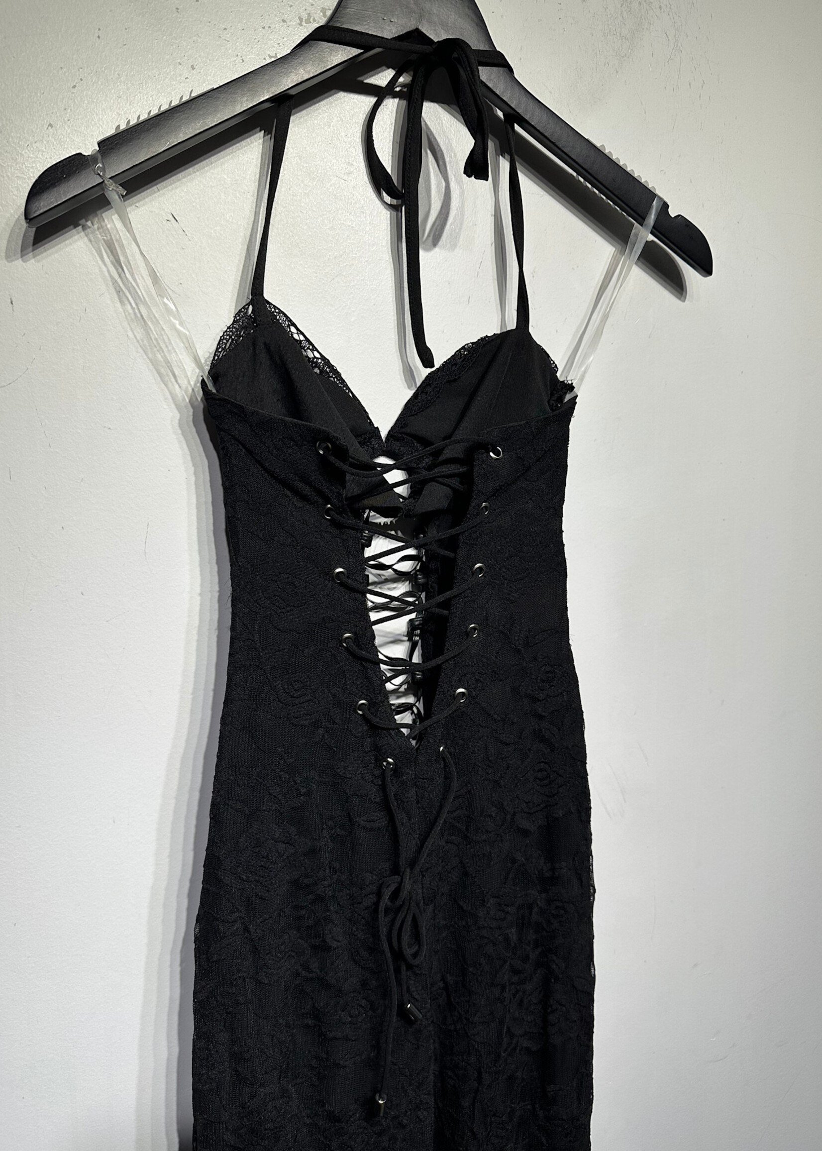NWT OUTCAST BLACK LACE JUMPSUIT XS