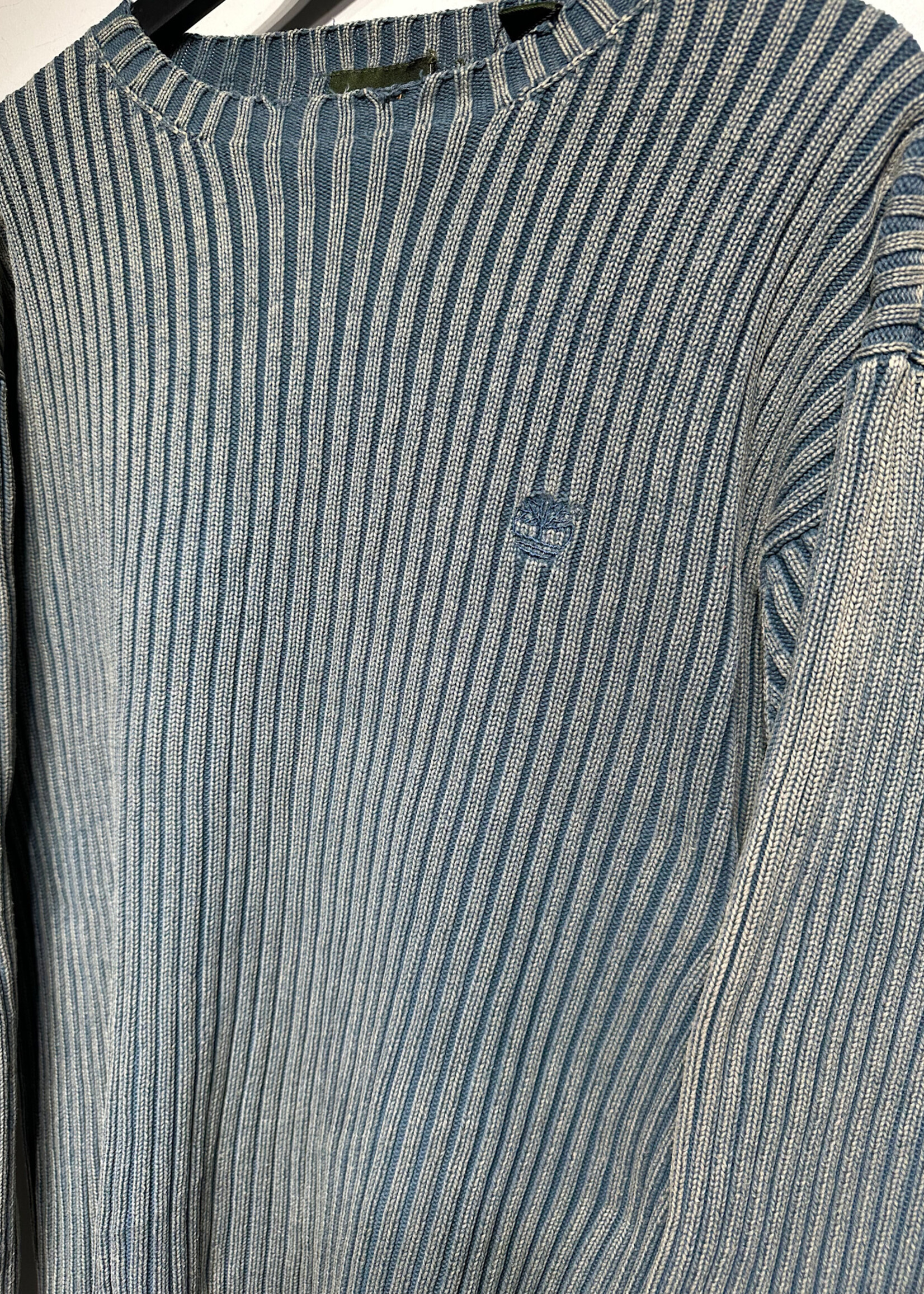 Timberland Blue Tan Knit Sweater XL
