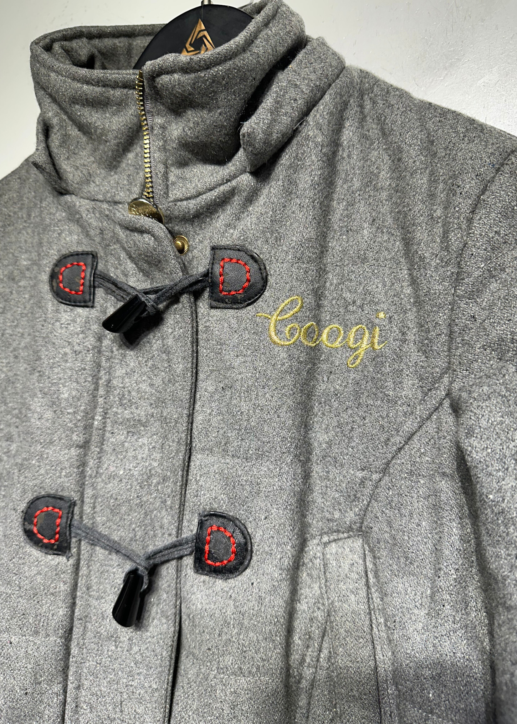 Coogi Grey Multicolor Cropped Jacket Fem S