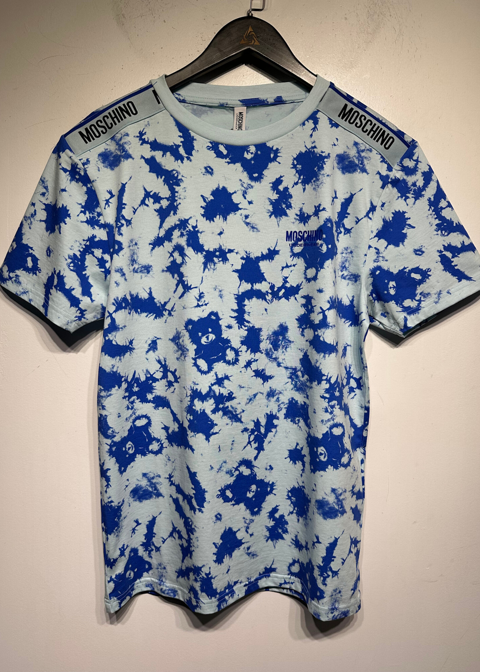 Moschino NWT Blue Tie Dye Tee S