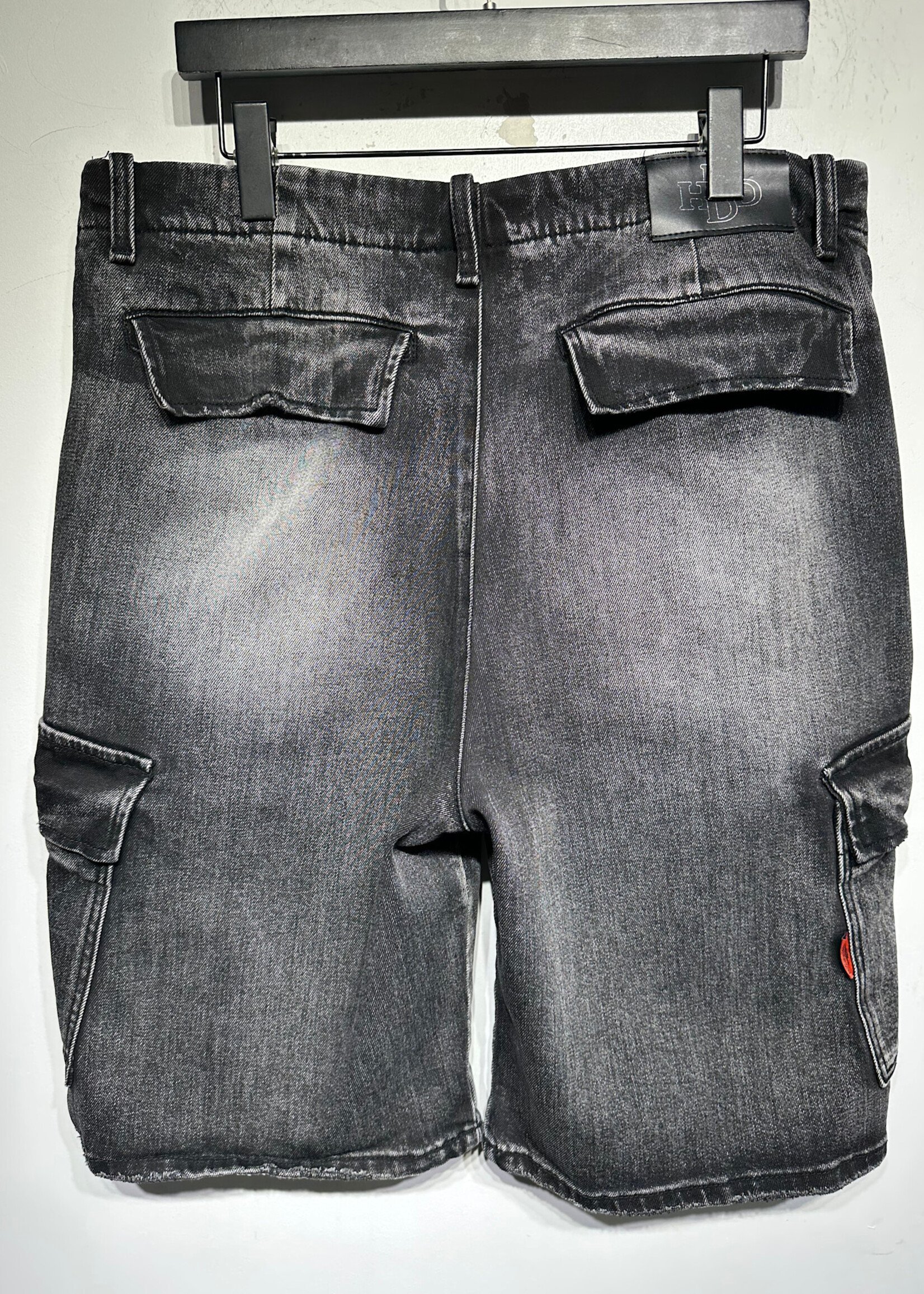 HMDD Studded Black Cargo Jorts Masc 34