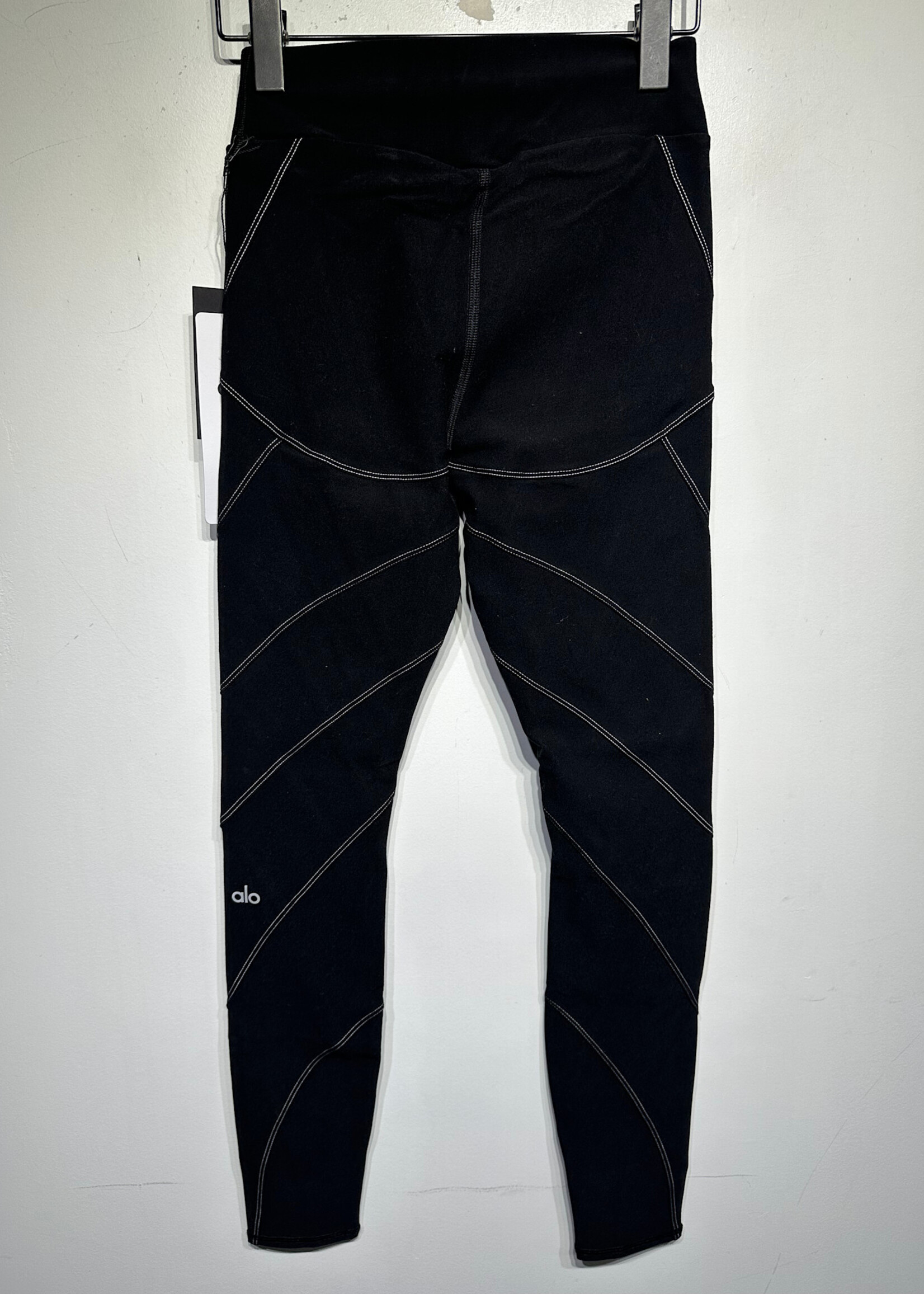 ALO NWT High Waist Sunray Black Legging XS