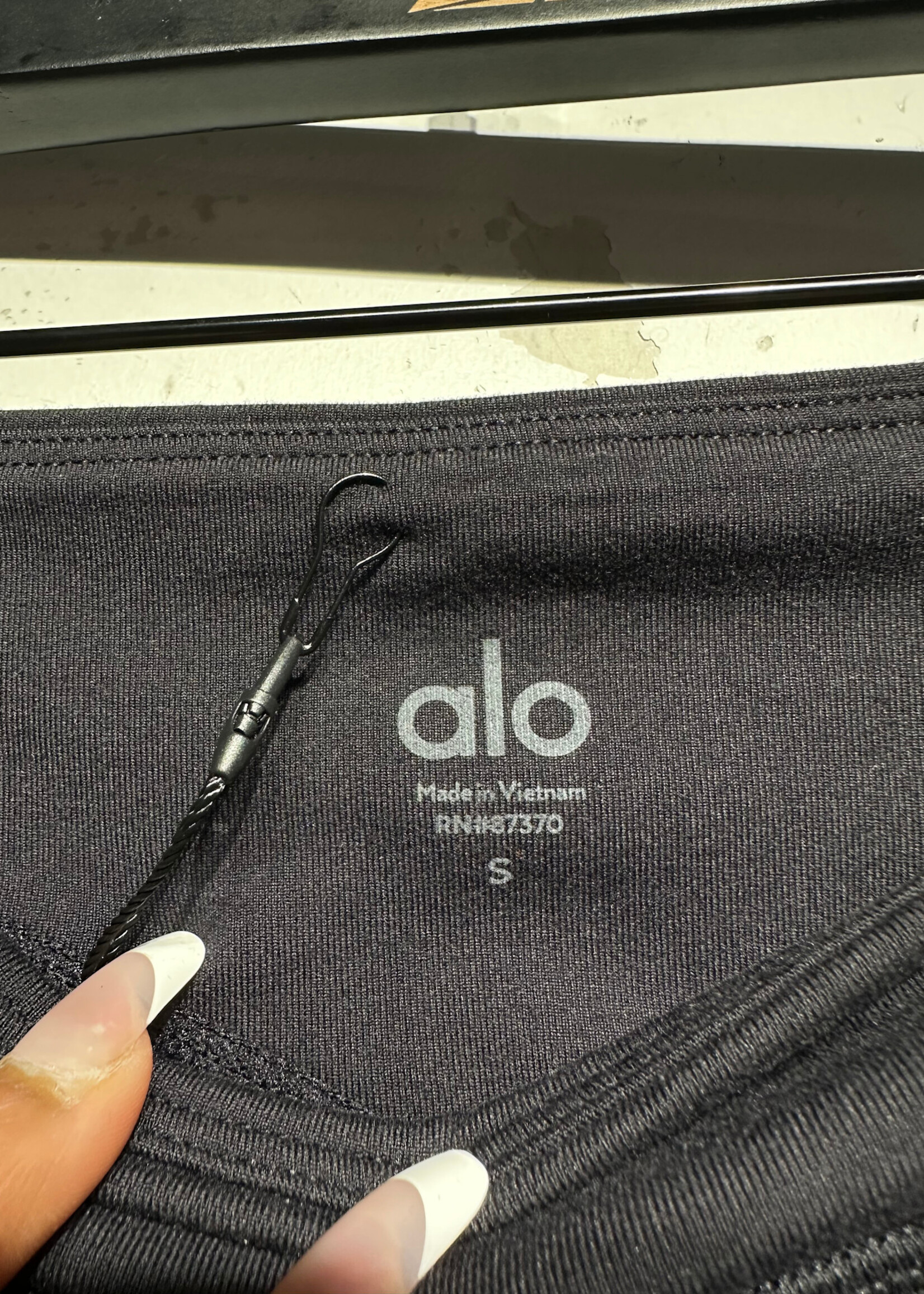 ALO Black High Waist Flare Legging S