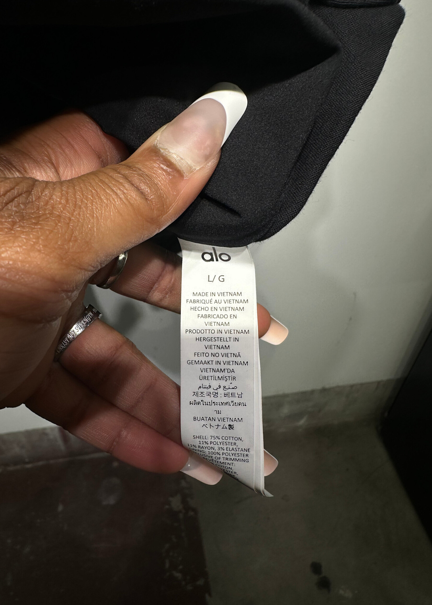 ALO NWT Edition Sueded Black Jacket Masc L