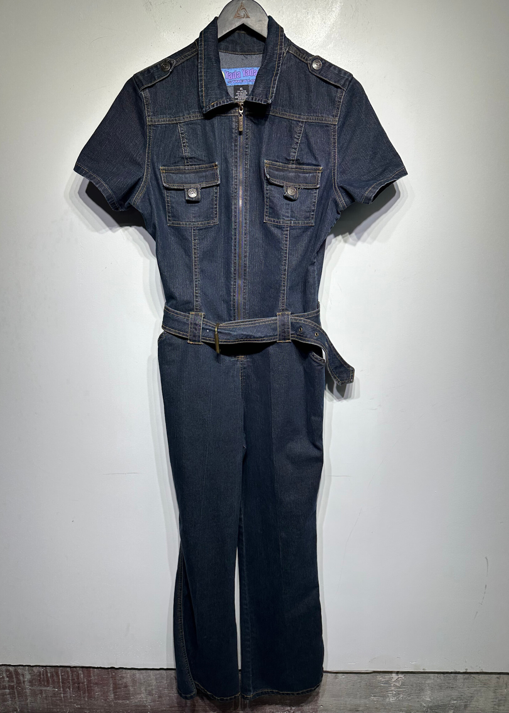 Yada Yada Y2K Stretch Denim Jumpsuit XL (32")