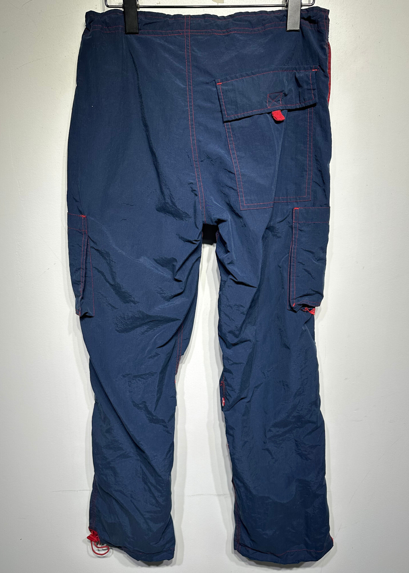 LEI Navy Blue Red Trim Nylon Pant 28